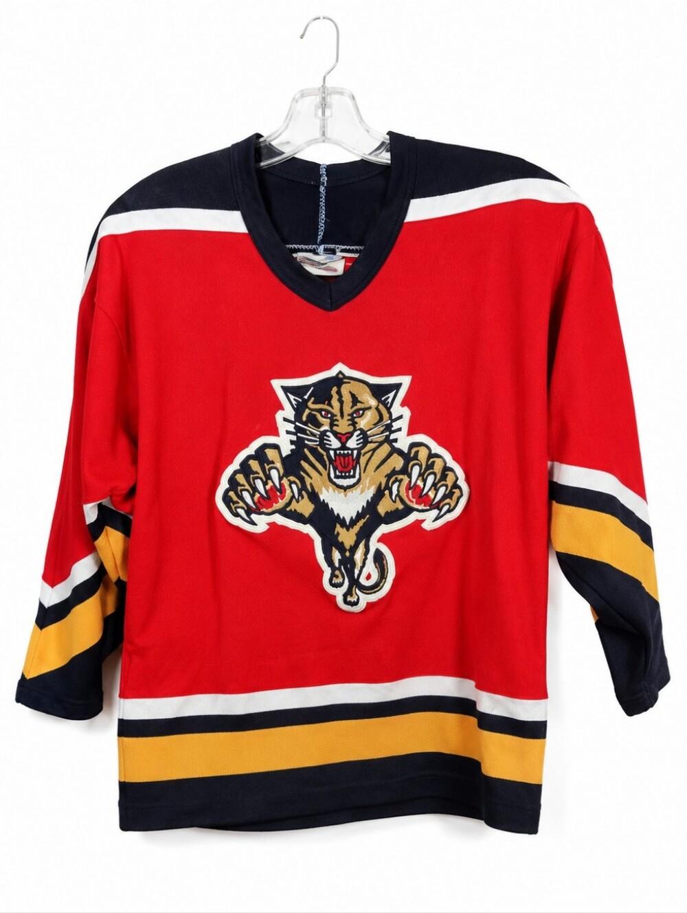 Florida Panthers Youth XL NHL Hockey Jersey Red Long Sleeve Panther Logo Fan App